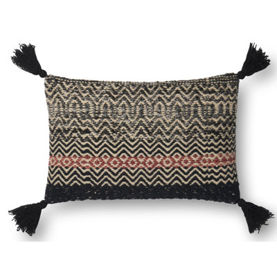 Tassels Wool Blend Throw Pillow
