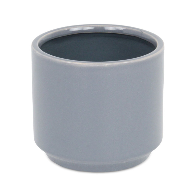 Handmade Ceramic Pot Planter, Gray