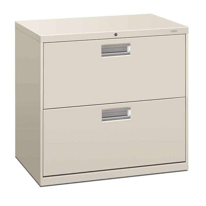 Brigade 600 Series 2-Drawer Lateral Filing Cabinet, Light Gray