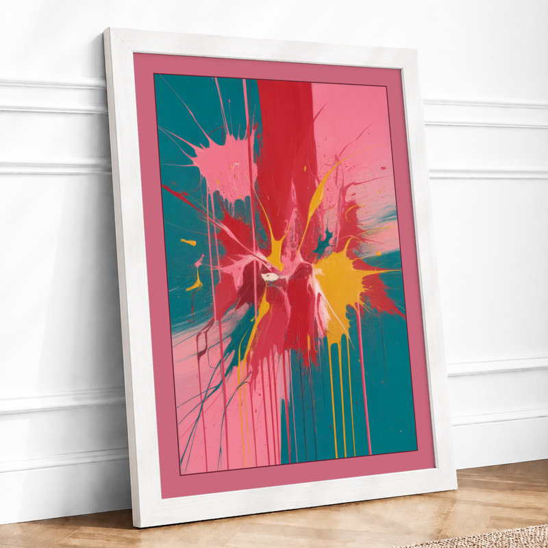Chromatic Explosion Abstract - Print, A3 - 42.0 x 29.7 cm, White
