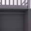 118'' Solid Wood Twin-Twin Over Full L-Shaped Bunk Bed With 3 Drawers, Portable Desk And Wardrobe-1205507546