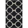 Rodgers Hand Woven Flat Weave Wool/Cotton Geometric Rug in Black/Gray