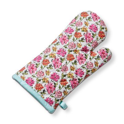In Bloom Oven Mitt Pink Cotton Everyday