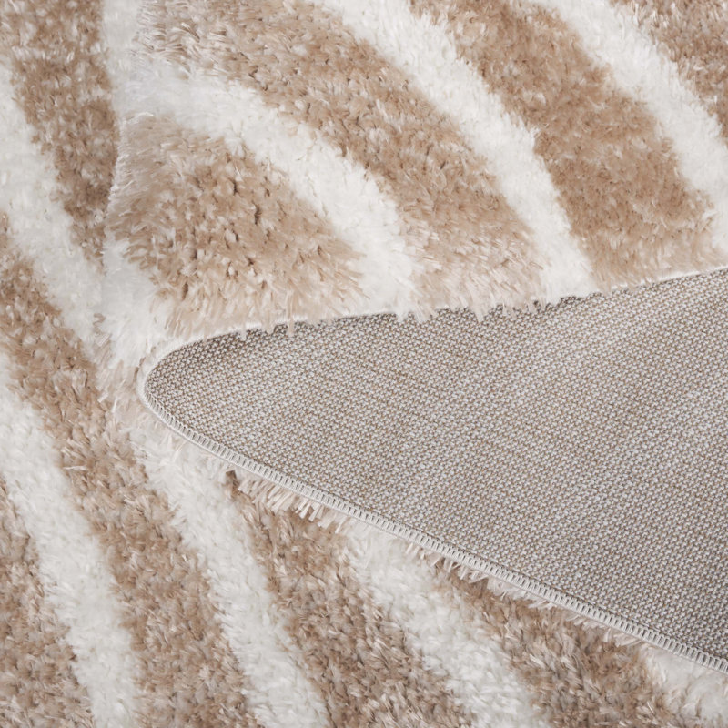 Kadeejah Tahoe Shag Performance Abstract Rug, Rectangle 5' x 7'