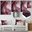 «Rose and Gold Marble Agate River I», reproduction d'art murale abstraite en métal-1453323874