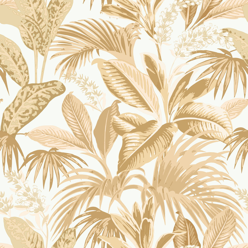 Papier peint adhésif Palm Havana, Jaune