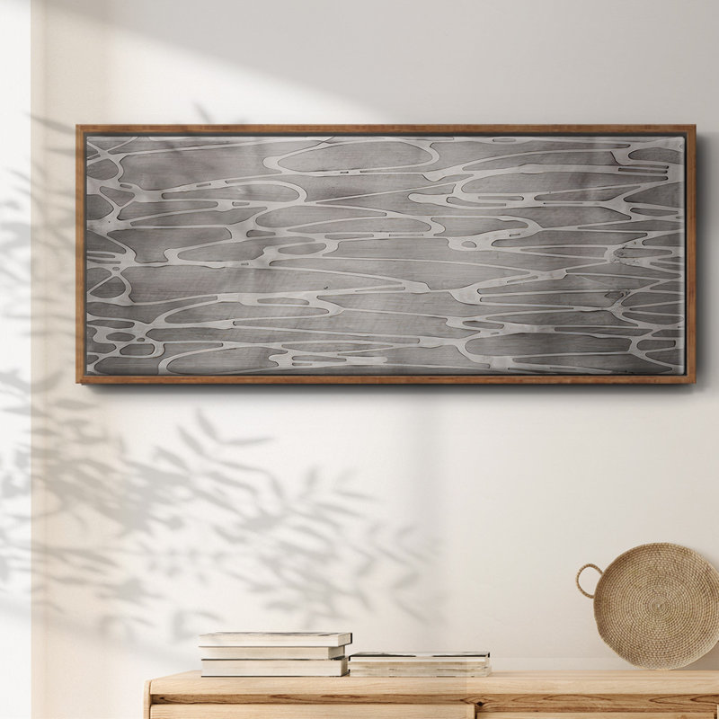 Slate Abstract- Framed Canvas