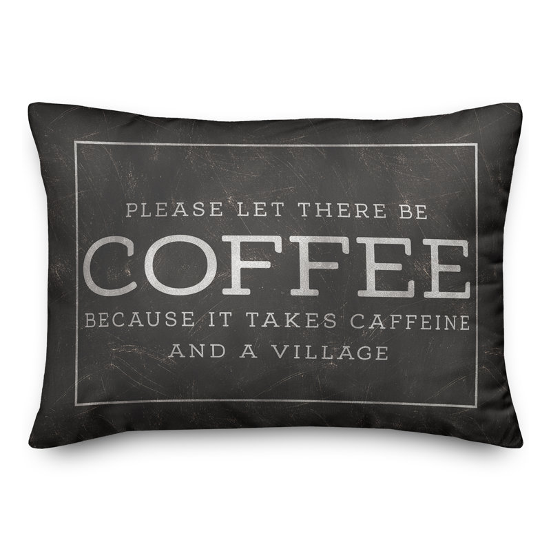 Coussin intérieur / extérieur Coffee Caffeine Village