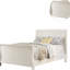 Contemporary Bed Featuring Design In White Plywood With For Bedroom-121016428