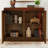 Mid Century Modern Fluted 39" Accent Cabinet, Buffet Cabinet With Storage-1071249124