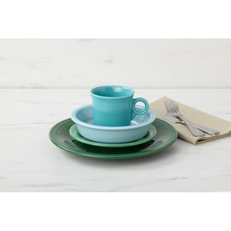 Sunflower Yellow Ceramic 4-Piece Dinnerware Set