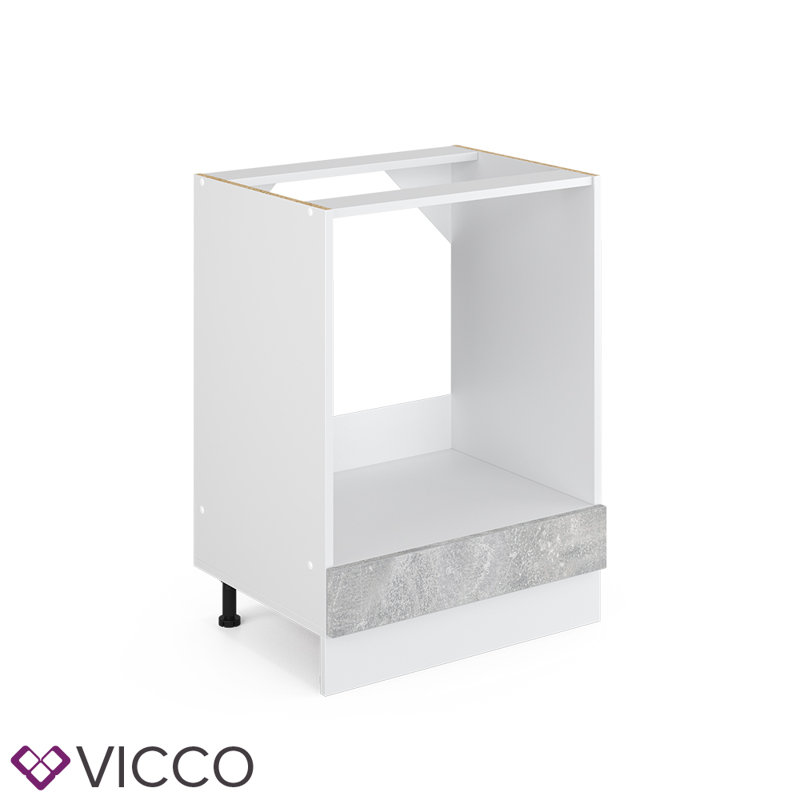 Levent Matte Base Unit, Concrete