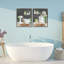 Ensemble de cadre flottant 2 pièces Relaxed Greens Bath, design par Kim Allen-89599451-89599450