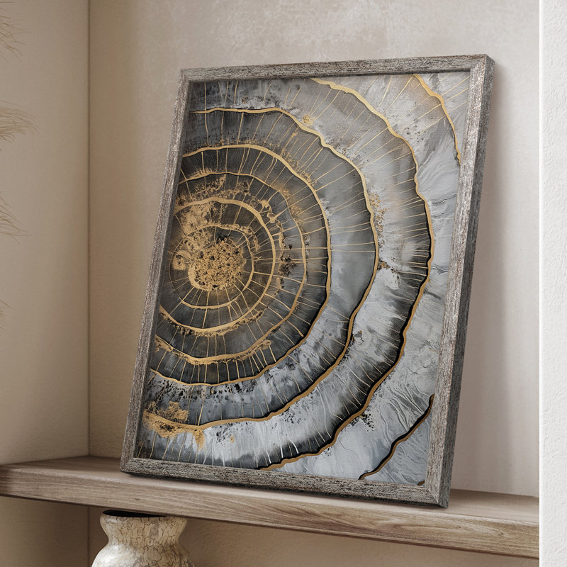 ABSTRACT Series CCLX III, reproduction encadrée - bois massif, H 11 po x l 9 po