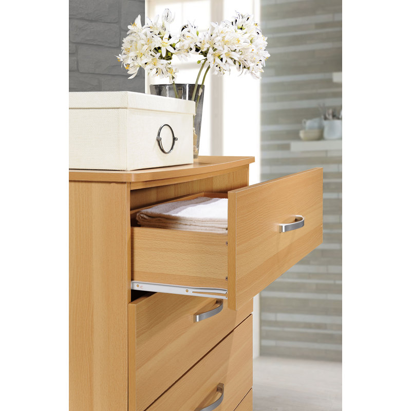 Commode 5 tiroirs l 32 po, Hêtre