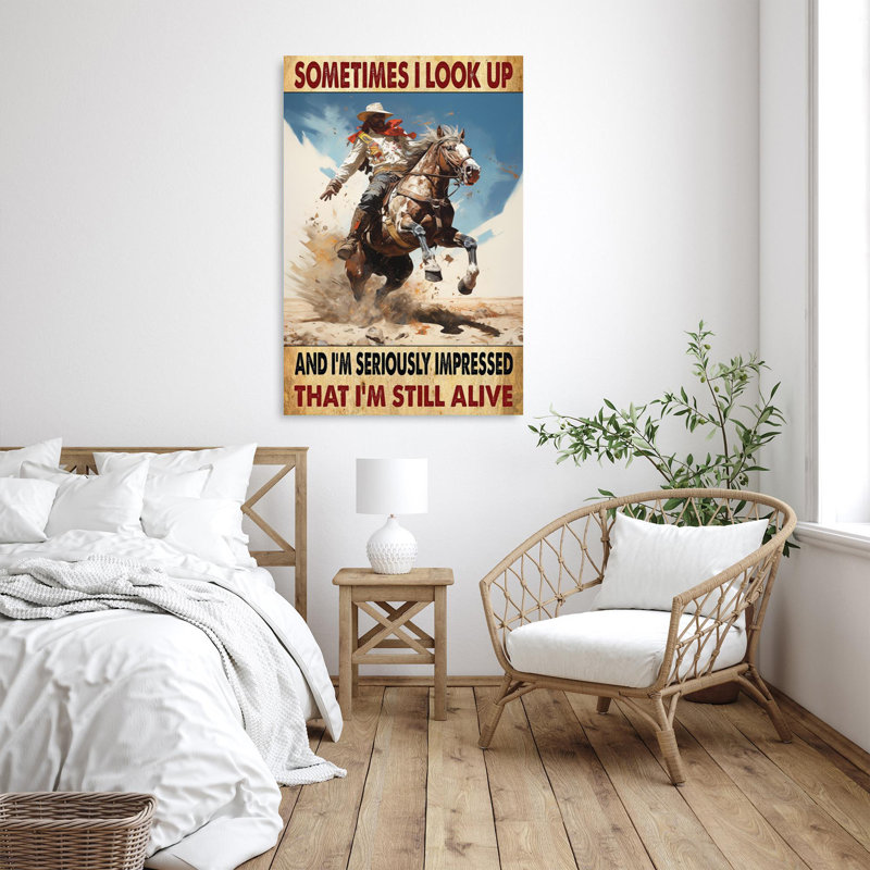 Markysha Cowboys That Im Still Alive, H 20 po x l 16 po x P 1,25 po