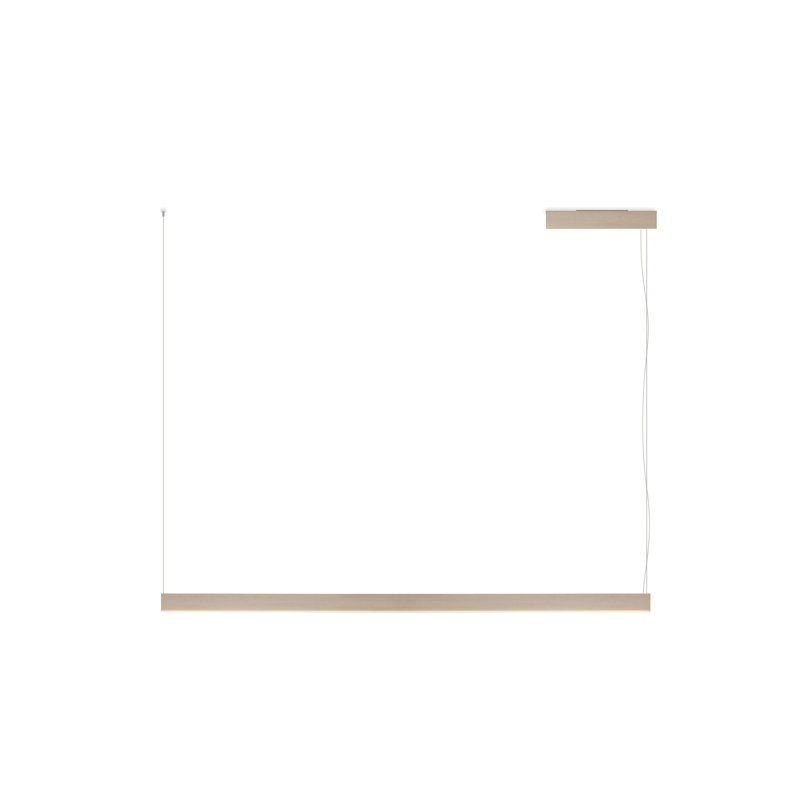 Fly 1 - Light Kitchen Island Linear LED Pendant, 2.56" H x 46.57" W x 3.15" D, Satin Golden Nickel