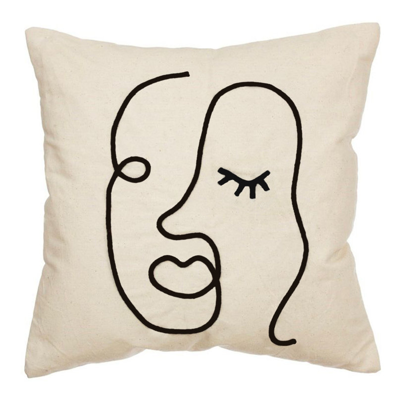 Stansel Indoor / Outdoor Abstract Square Cushion