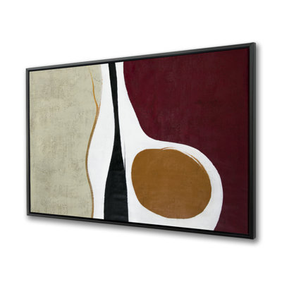 Multiform - Abstract Shapes Framed Canvas for Home Decor