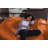 Bean Bag Sofa Lounger - Plush 6 Ft Bean Bag Sofas with Super Soft Microsuede Cover - XL Memory Foam Stuffed Lounger Chairs for Kids, Adults, Couples - Bean Bag Chair Furniture in Multiple Colors-36568866