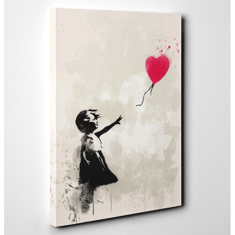 Banksy - Wrapped Canvas Painting, 50cm H x 35cm W