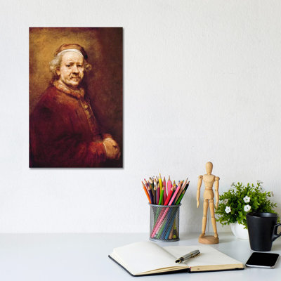 Self Portrait In At The Age Of 63, 1669 by Rembrandt Van Rijn - Wrapped Canvas Gallery-Wrapped Canvas Giclée