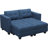 Ayden Hunsicker 63.8'' Modular Upholstered Sectional Sofa Bed Tufted Polyester Blend Sleeper with Storage-1227201306