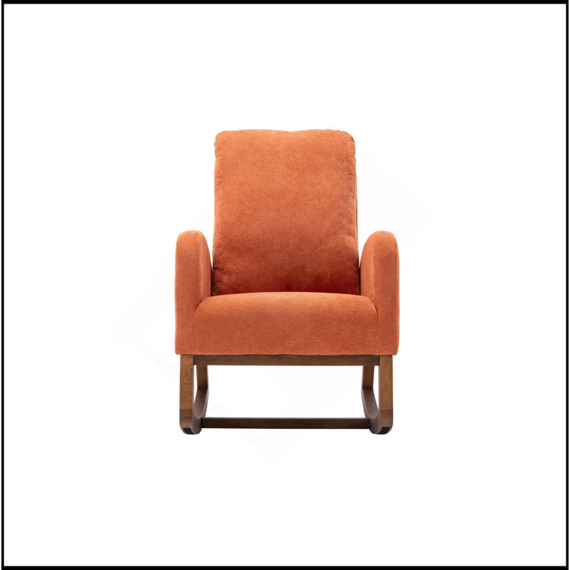 Chaise berçante de salon confortable Orange