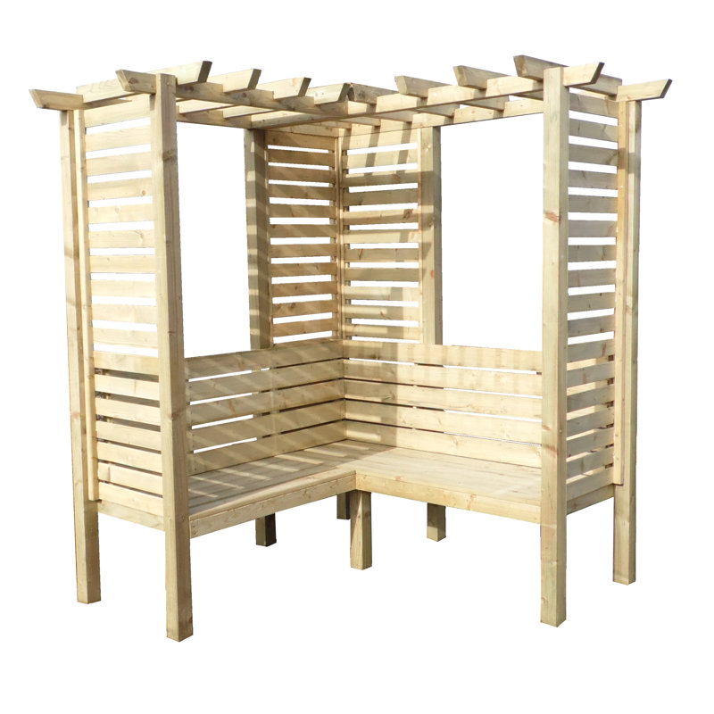 Clematis Solid Wood Pine Outdoor Bench