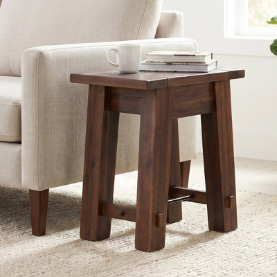 Daryl 27" W Solid Wood Side Table