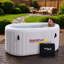 Baignoire gonflable froide à 1 personne Kodiak avec couvercle isolé en PVC, refroidisseur 1 HP et chauffage
