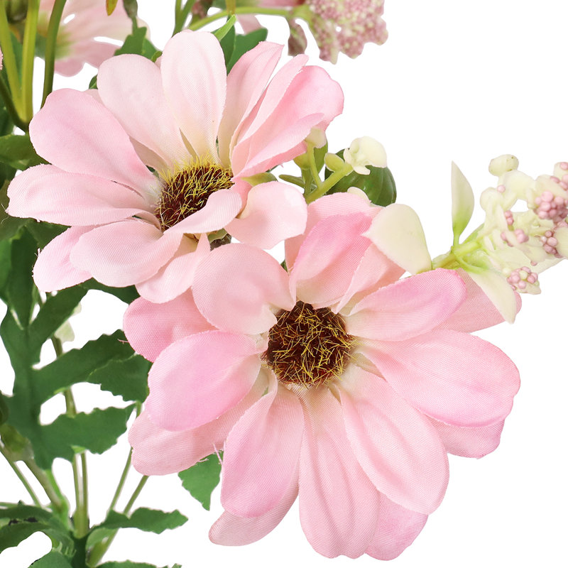 Bouquet de petites fleurs de marguerite artificielle, Rosé