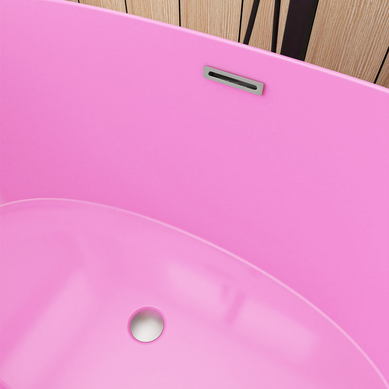 Baignoire de trempage autoportante 59 po en acrylique