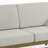 Solid Wood Teak Outdoor Loveseat With Cushion And Arms-114983541-114983538