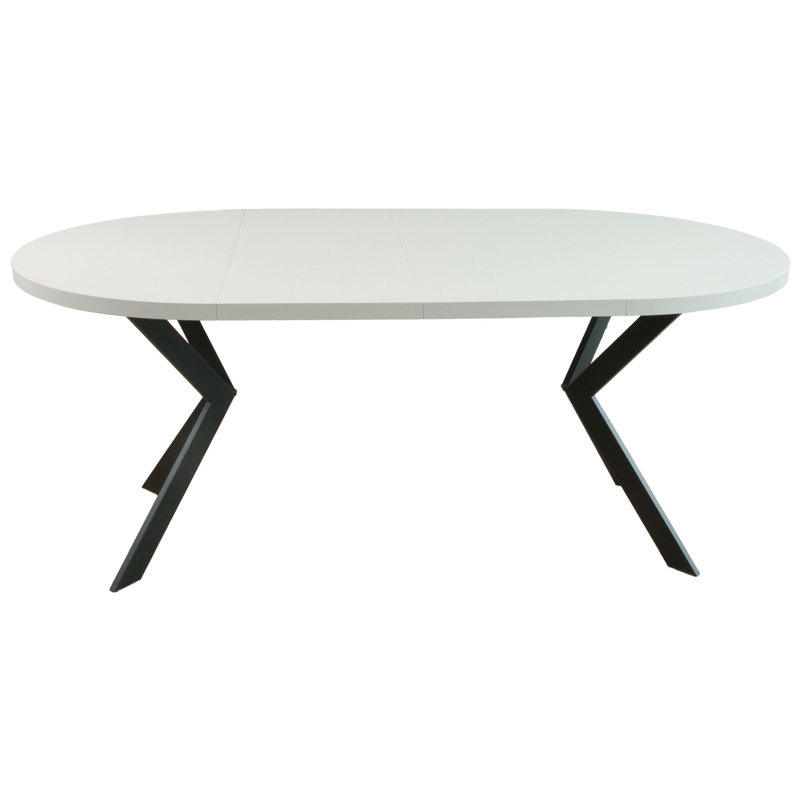 Extendable Round Dining Table, Taupe