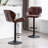 Massenburg Swivel Upholstered Adjustable Height Counter Stool with Metal Frame-562412351