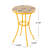 Chantel Round Metal Outdoor Side Table , 14'' in. W 14'' in. D