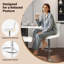 Ensemble de 4 tabourets de bar pivotants Flavienne avec base en métal robuste et dossier pour repose-pieds-478984180-478984185