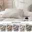 Taies d'oreiller tissées gaufrées 100% coton, ensemble de 2 taies décoratives respirantes douces-112870792-112870763