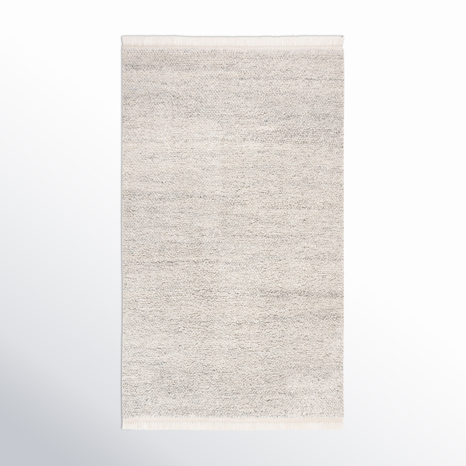 Wyly Gray Handmade Wool Rug, Rectangle 3' x 5'
