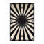 Tapis doux et moelleux Earls Posh & Luxe Starburst en gris - reliure noire-585729935