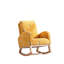 Chaise berçante moderne, fauteuil berçant d'appoint Mid-Century avec poche latérale