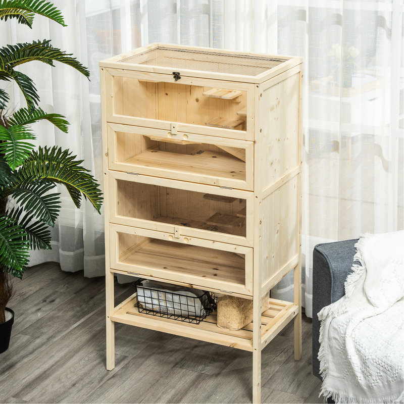 Parc pour 5 hamster avec plateau et tablette ouverts pour animaux de compagnie