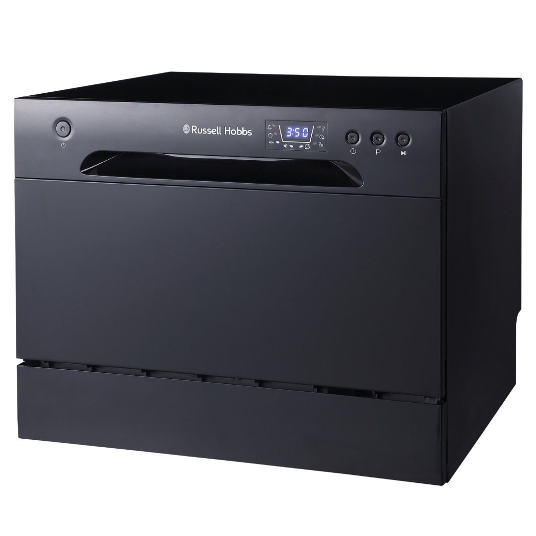 Russell Hobbs Black 6 Place Setting Table Top Dishwasher - Image 4