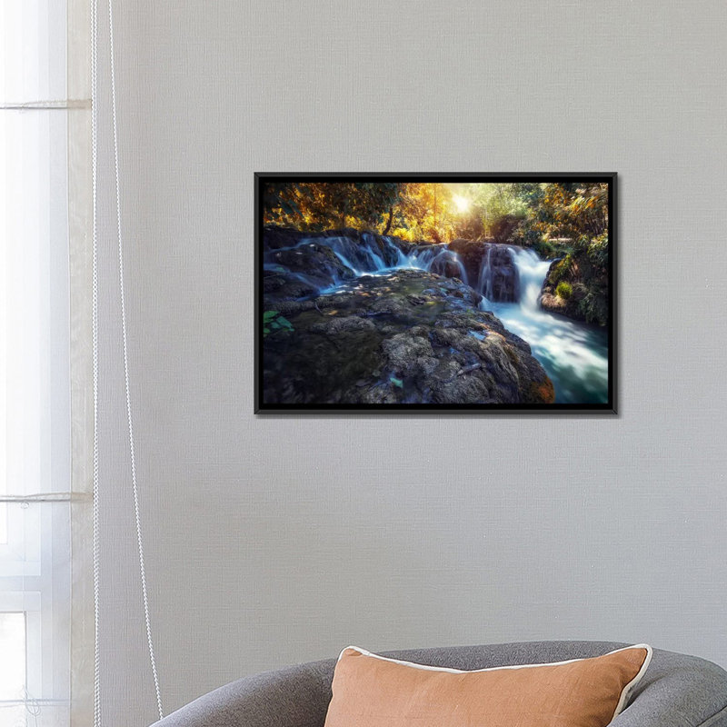 « vodice, croatie », impression sur toile, H 40 po x l 60 po x P 1,5 po, Toile avec cadre noir
