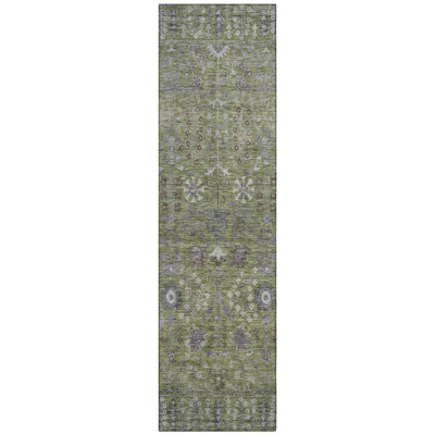 Machine Washable Indoor/Outdoor Kaczor ACN2231 Global Rug