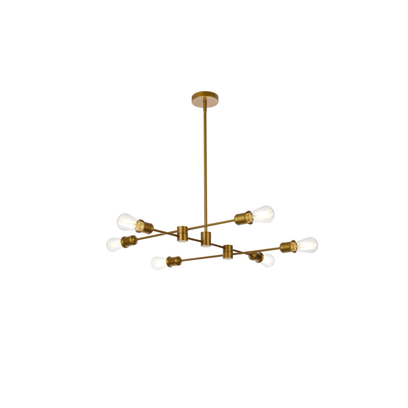Cecelia 6 - Light Pendant, Brass, 4.4" H x 20" W x 20" D