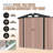 6.4 Ft. W X 4.0 Ft. D Metal Storage Shed With Metal Base Frame Kit