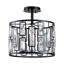 Plafonnier semi-encastré à intensité variable en cristal moderne à 4 lumières l 13 po Tyler