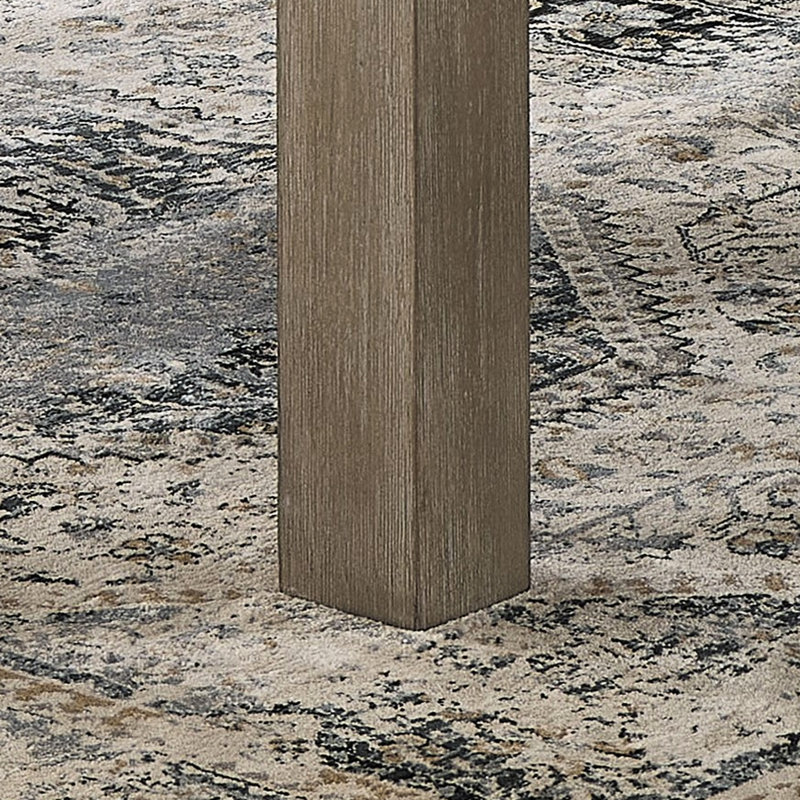 Table de salle à manger l 66 po avec plateau en faux marbre blanc et finition chêne, design, 6 sièges, 38 po de profondeur, 30 pieds de style rectangulaire, + matériau, 38,61 29,81 po de hauteur, 100,6 lb de poids